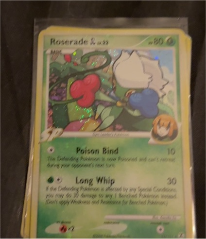 2009 Pokémon Platinum Rising Rivals #12 Roserade GL — front