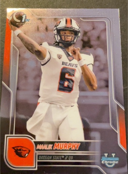 2025 Bowman University Chrome #179 Maalik Murphy — front