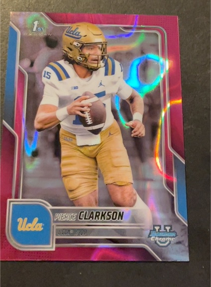 2025 Bowman University Chrome #156 Pierce Clarkson — front