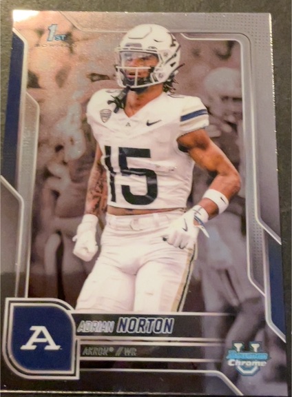 2025 Bowman University Chrome #88 Adrian Norton — front