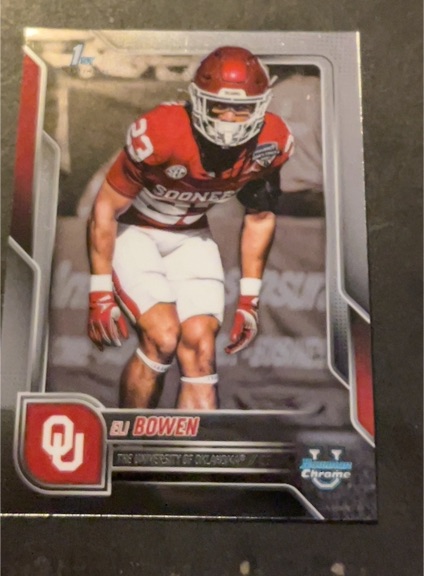 2025 Bowman University Chrome #107 Eli Bowen — front