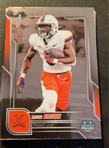 2025 Bowman Chrome University #79 Xavier Brown — front