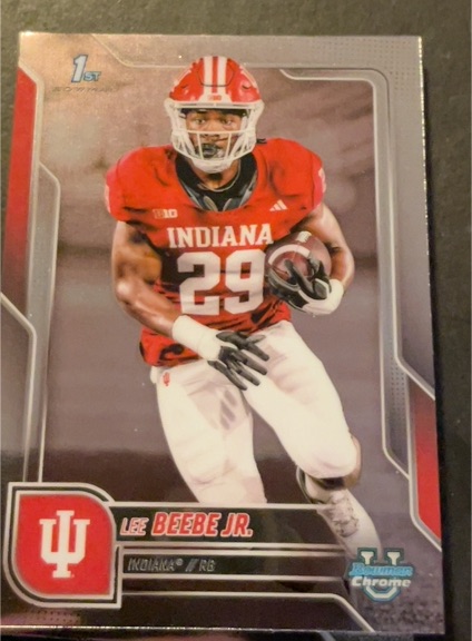 2025 Bowman University Chrome #170 Lee Beebe Jr. — front