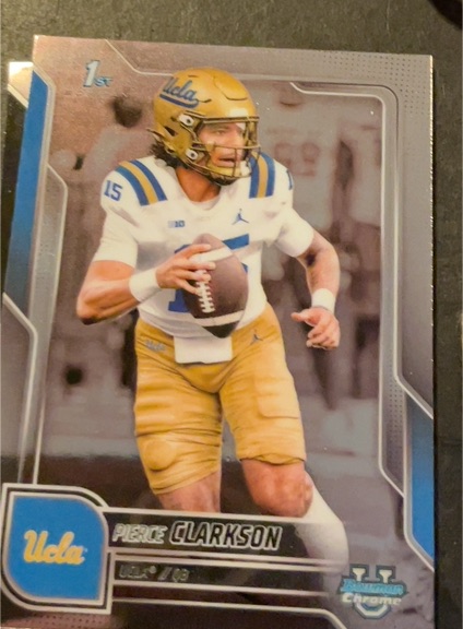 2025 Bowman Chrome University #156 Pierce Clarkson — front