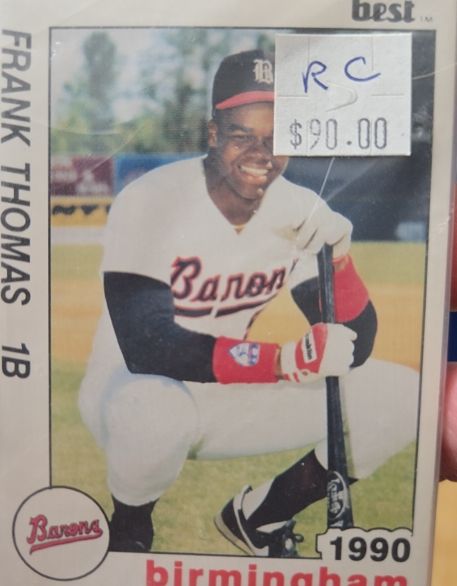1990 Best Birmingham Barons Frank Thomas — front