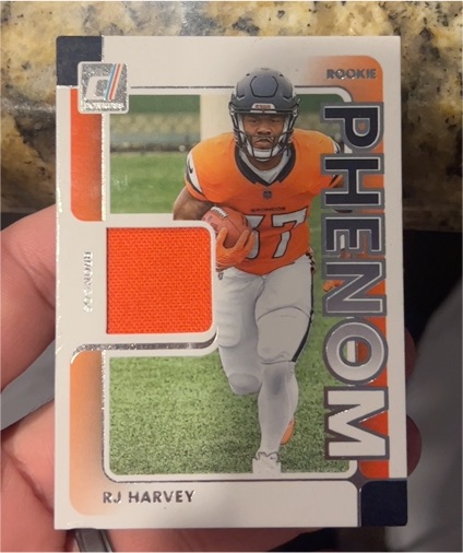2025 Panini Donruss Rookie Phenom Jerseys #RPJ-RHY RJ Harvey — front