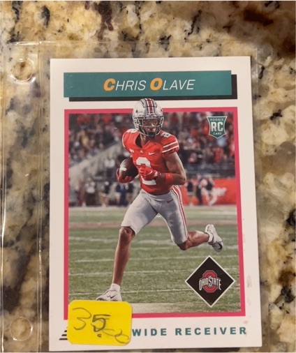 2022 Panini Score 1992 Throwback Rookie #TB10 Chris Olave — front