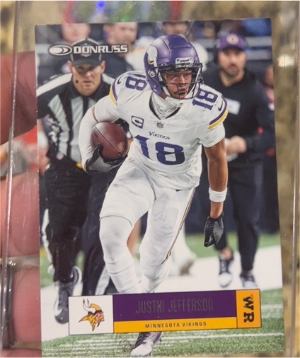 2025 Donruss Retro 2005 #R05-JSJ Justin Jefferson — front