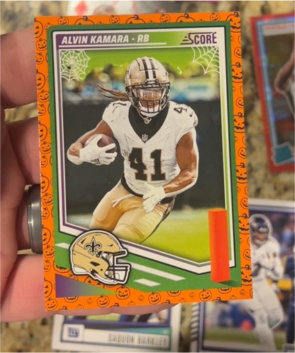 2025 Panini Score-A-Treat #122 Alvin Kamara — front