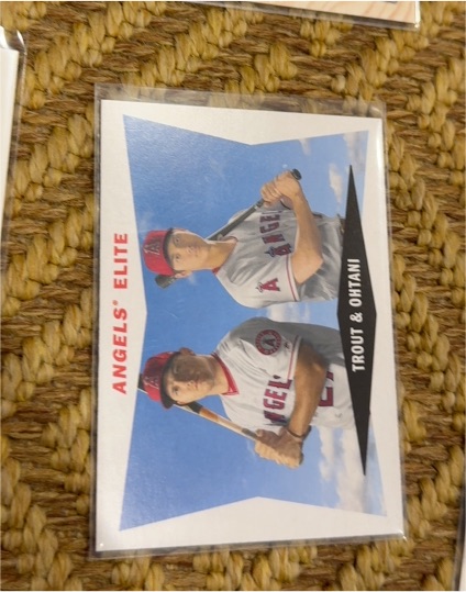 2020 Topps Archives #60CC-TO Mike Trout & Shohei Ohtani — front