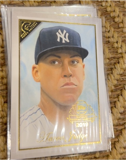 2019 Topps Gallery National Baseball Card Day #GP-AJ Aaron Judge — front