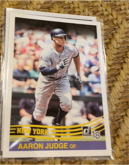 2018 Donruss #253 Aaron Judge New York Yankees — front