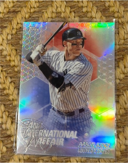 2018 Topps Chrome Update An International Affair #IA-AJ Aaron Judge — front