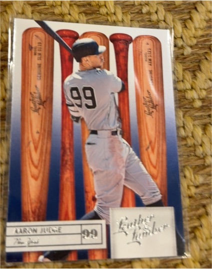 2019 Panini Leather & Lumber #99 Aaron Judge — front