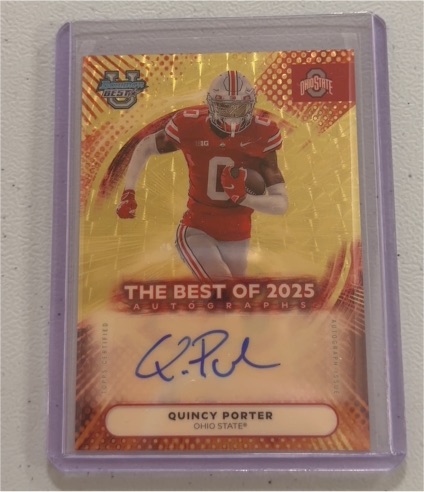 2025 Bowman Best U #BOA-QP Quincy Porter — front