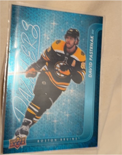 2024-25 Upper Deck Extended Series Dazzlers #DZ-103 David Pastrnak — front