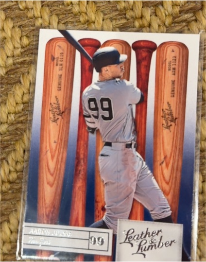 2019 Panini Leather & Lumber #99 Aaron Judge — front