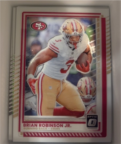 2025 Panini Optic #25 Brian Robinson Jr. — front