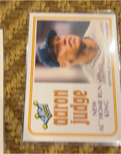 2023 Topps Heritage #1 Aaron Judge Tribute — front