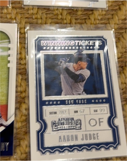 2020 Panini Contenders Winning Tickets #WT-14 Aaron Judge — front