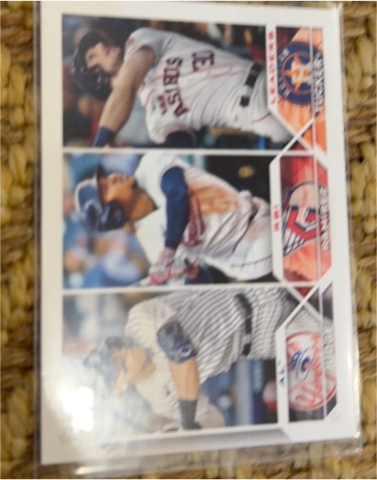 2023 Topps Series 1 #241 Aaron Judge, Jose Ramirez, Kyle Tucker — front