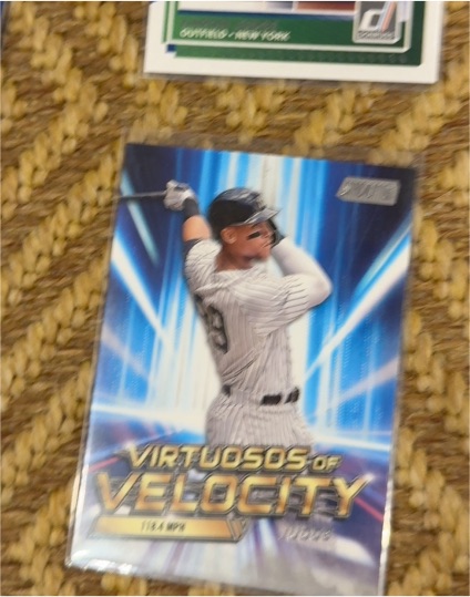 2023 Topps Stadium Club Virtuosos of Velocity #VV-4 Aaron Judge — front