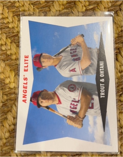 2020 Topps Archives #60CC-TO Mike Trout & Shohei Ohtani — front