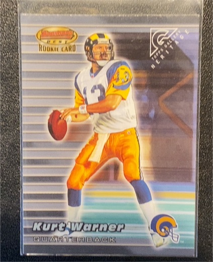 1999 Pacific Paramount #176 Kurt Warner Rookie Card — front