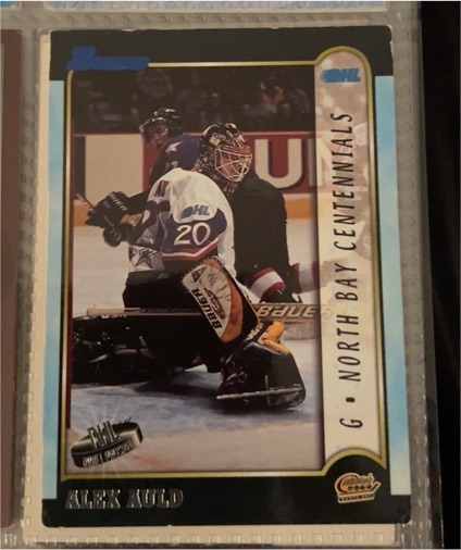 1999 Bowman CHL #1 Alex Auld — front