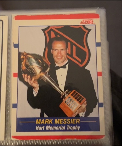 1990-91 Score #360 Mark Messier Hart Memorial Trophy — front