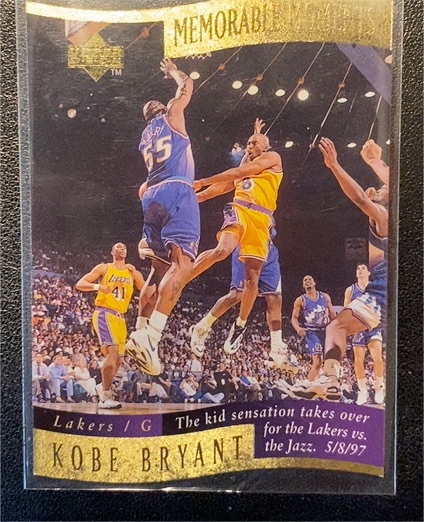 1997-98 Upper Deck Collector's Choice Memorable Moments #4 Kobe Bryant — front