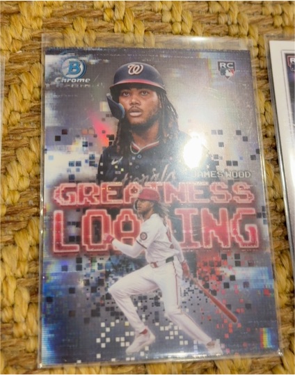 2025 Bowman Chrome #GL-20 James Wood Greatness Loading Rookie — front