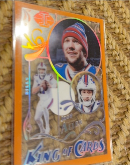 2022 Panini Illusions #KC-2 Josh Allen King of Cards — front