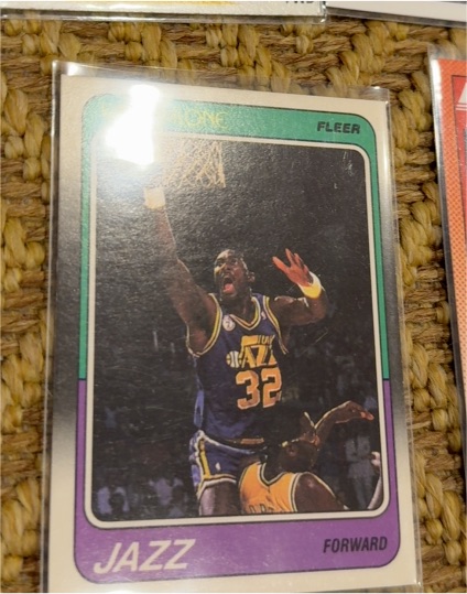 1988 Fleer #114 Karl Malone — front
