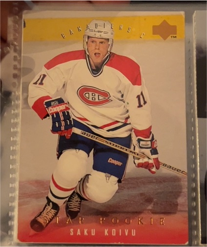 1995-96 Upper Deck #259 Saku Koivu — front