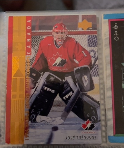 1995-96 Upper Deck World Junior Championships #530 Jose Theodore — front