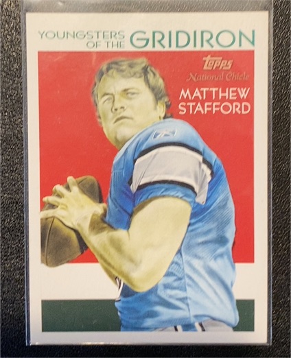 2009 Topps National Chicle Youngsters of the Gridiron #YG5 Matthew Stafford — front
