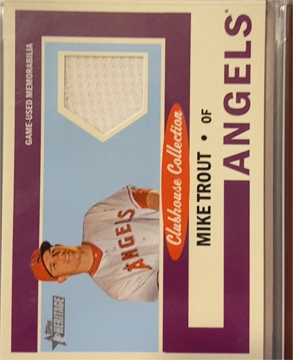 2013 Topps Heritage Clubhouse Collection #CCR-MT Mike Trout — front