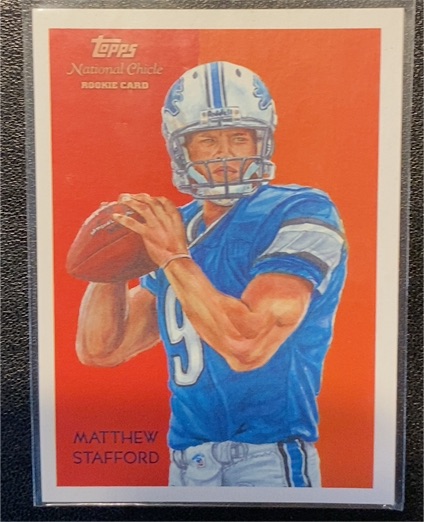 2009 Topps National Chicle #C37 Matthew Stafford — front