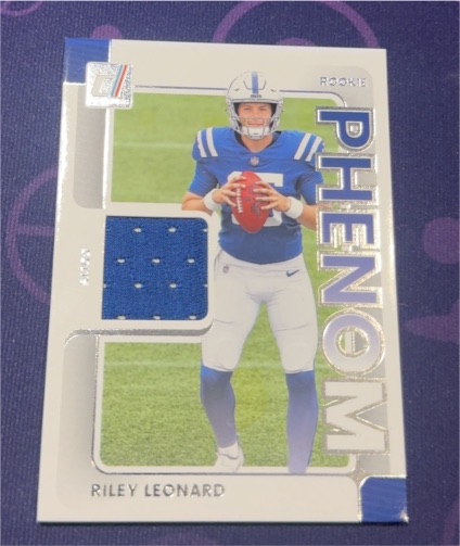 2025 Panini Donruss #RPJ-RLD Riley Leonard Rookie Phenom Jersey Patch — front