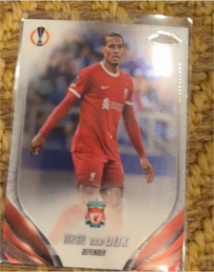 2023-24 Topps Chrome UEFA Club Competitions #132 Virgil van Dijk — front