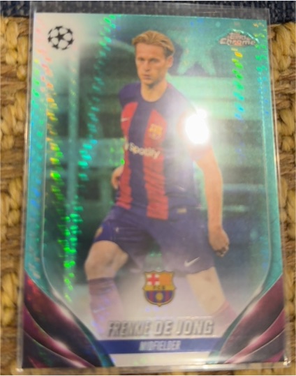 2023-24 Topps Chrome UEFA Club Competitions #166 Frenkie de Jong — front