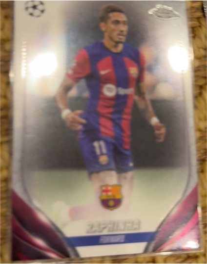 2023-24 Topps Chrome UEFA Club Competitions #76 Raphinha — front