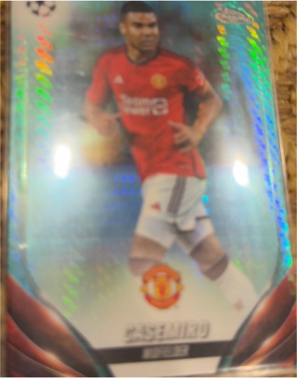 2023-24 Topps Chrome UEFA Club Competitions #189 Casemiro Manchester United — front