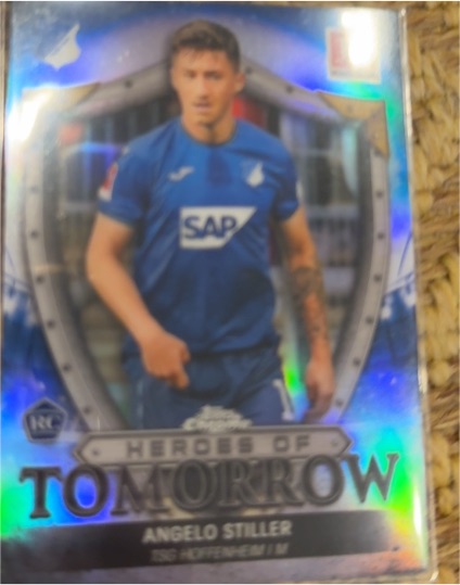 2021-22 Topps Chrome Bundesliga #HT-AS Angelo Stiller Heroes of Tomorrow — front