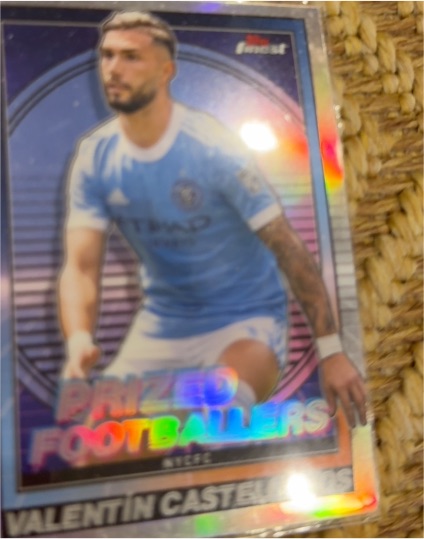 2022 Topps Finest MLS Prized Footballers #PF-11 Valentin Castellanos — front