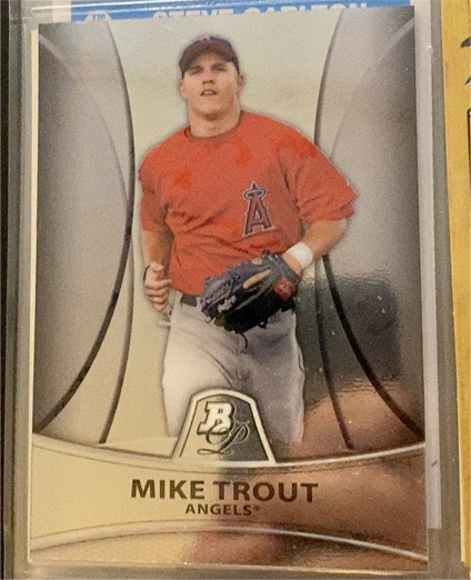 2010 Bowman Platinum Prospects #PP5 Mike Trout — front