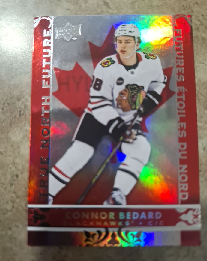 2024-25 Upper Deck Tim Hortons #TN-1 Connor Bedard True North Future — front
