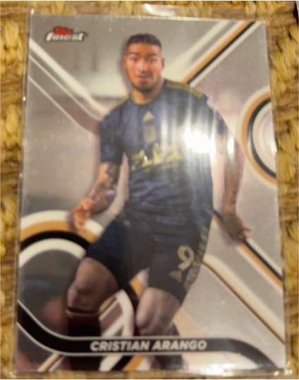 2022 Topps Finest MLS #54 Cristian Arango — front