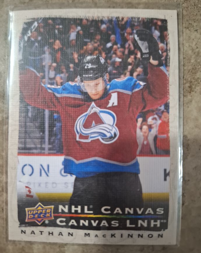 2020-21 Upper Deck Tim Hortons NHL Canvas #C-5 Nathan MacKinnon — front